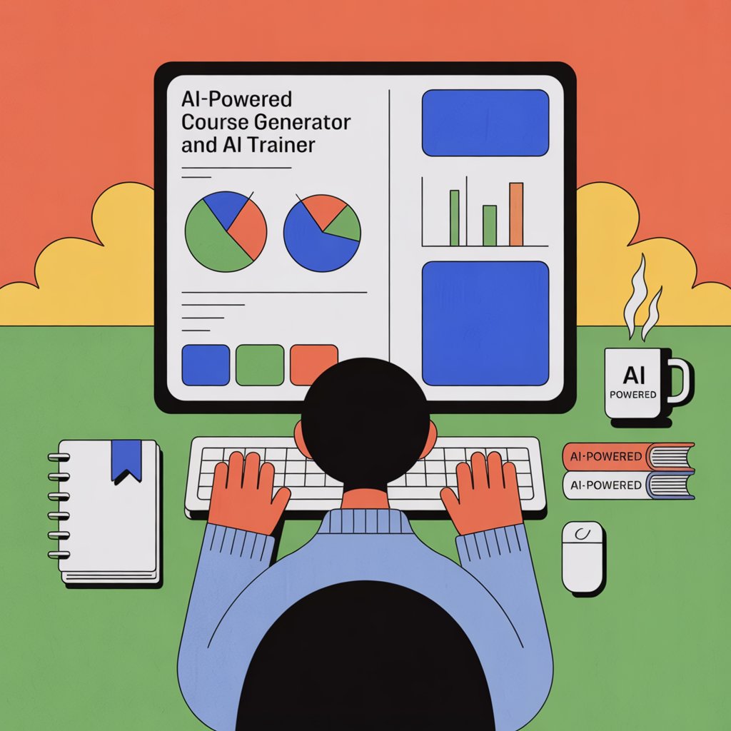 AI-powered training platform illustration